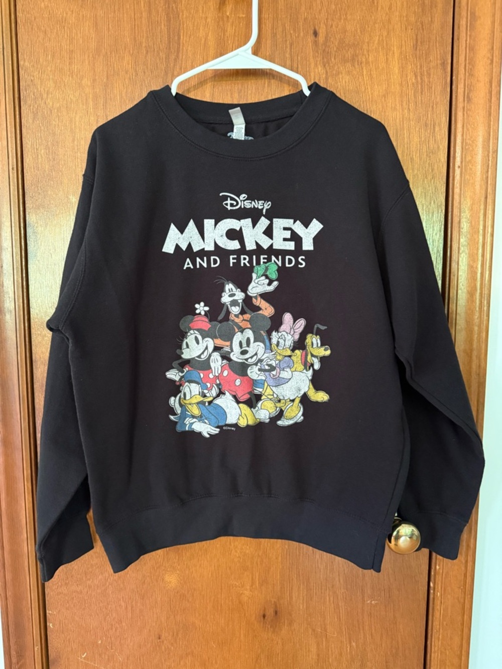 Disney Black 'Mickey and Friends' Crewneck Sweatshirt